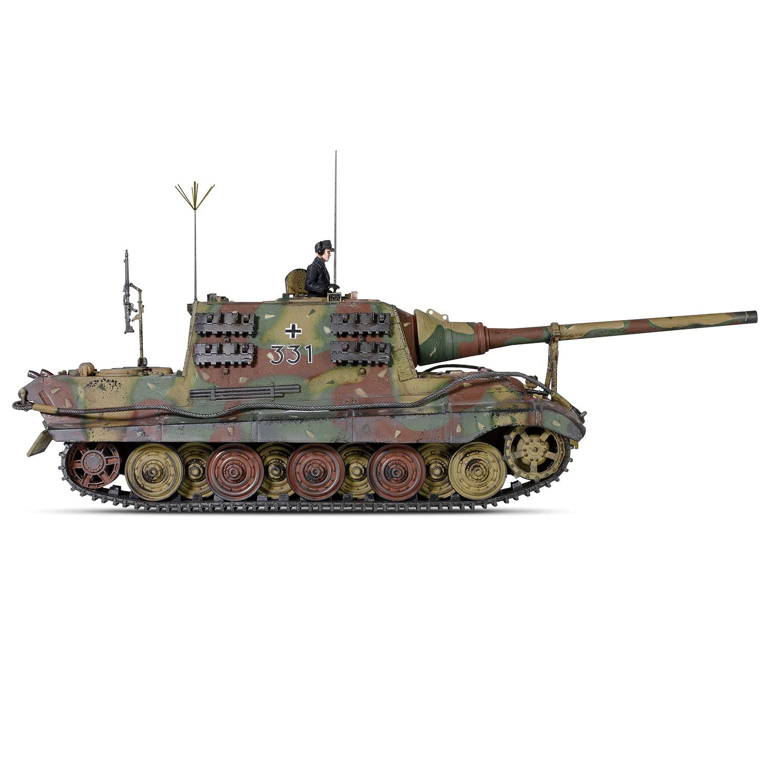 ドイツ軍ヤクートタイガー末期生産型完成品 ドイツ軍重駆逐戦車「ヤークトティーガー」が1/32スケールの塗装済み